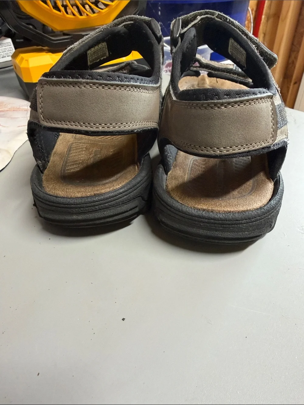 Gotcha ( sz. 8) Adjustable Taupe Outdoor Sandals